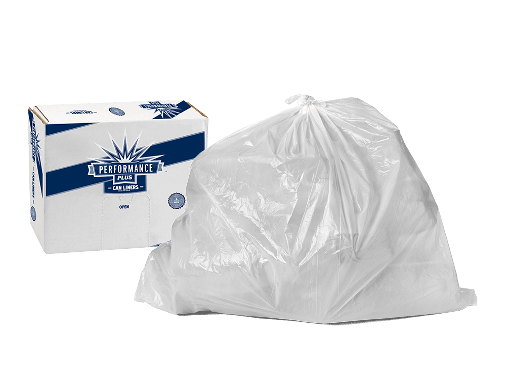 12-16 Gallon Regular Duty Trash Bags - 0.35 Mil - 1000/case